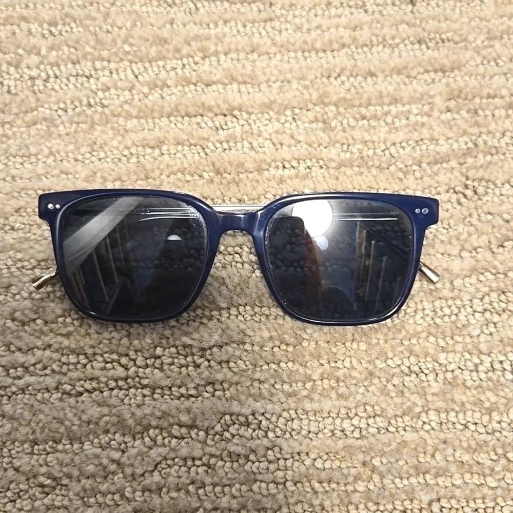 Warby Parker Caleb M 2124 Sunglasses- Midnight Fade Silver